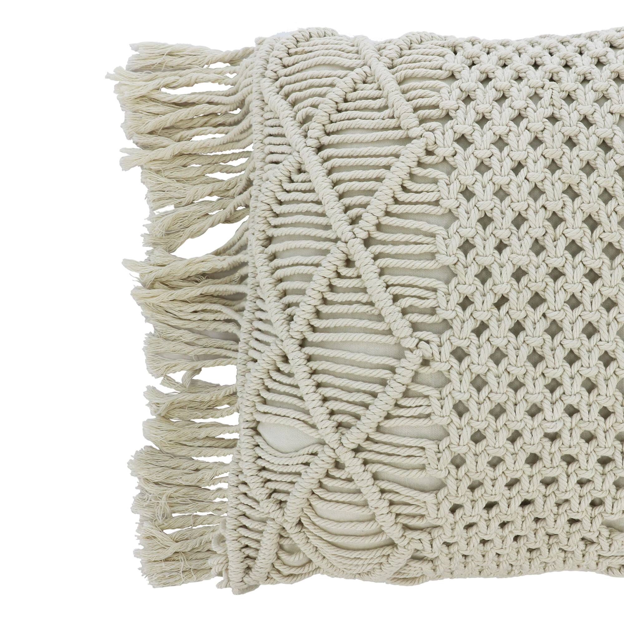 18" Rope Patterned Pillow by Ashland®